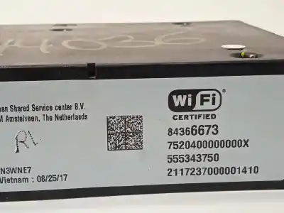 Peça sobressalente para automóvel em segunda mão módulo eletrônico por opel corsa e s-d / cadra12 / bx2e6ah7j5 referências oem iam 84366673  