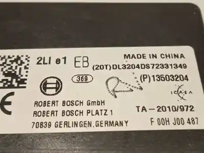 Gebrauchtes Autoersatzteil elektronisches modul zum opel corsa e s-d / cadra12 / bx2e6ah7j5 oem-iam-referenzen 13503204 f00hj00487 