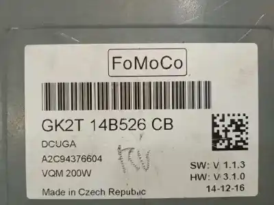 Автозапчастина б/у електронний модуль для ford transit custom kasten 2.0 tdci cat посилання на oem iam gk2t14b526cb a2c94376604 2255325