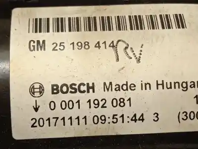 Gebrauchtes Autoersatzteil motor startet zum opel corsa e s-d / cadra12 / bx2e6ah7j5 oem-iam-referenzen 25198414 0001192081 