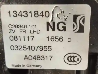 Peça sobressalente para automóvel em segunda mão fechadura da porta dianteira direita por opel corsa e s-d / cadra12 / bx2e6ah7j5 referências oem iam 13431840  