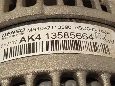 Peça sobressalente para automóvel em segunda mão alternador por opel corsa e s-d / cadra12 / bx2e6ah7j5 referências oem iam 13585664 ms1042113590 