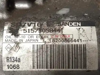 Gebrauchtes Autoersatzteil klimakompressor zum dacia sandero 1.4 cat oem-iam-referenzen 8200866441 sd7v16 
