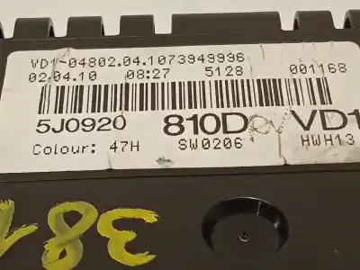 Автозапчасти б/у приборная доска за skoda roomster (5j7) family ссылки oem iam 5j0920810d  5j0920810dkd0