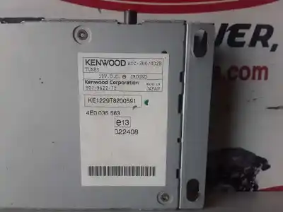 Second-hand car spare part audio system / radio cd for audi a8 (4e) bht oem iam references 4e0910563b / 4e0035563  