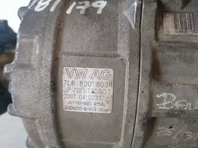 Second-hand car spare part air conditioning compressor for audi q7 (4l) bug oem iam references 7l6820803m  