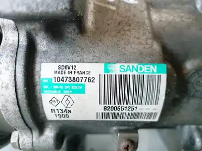Автозапчасти б/у компрессор кондиционера воздуха за renault modus i k9k766 ссылки oem iam 8200651251  