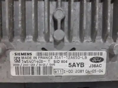 Second-hand car spare part ecu engine control for ford fiesta (cbk) ambiente oem iam references 3s6112a650lb  5ws4014dt