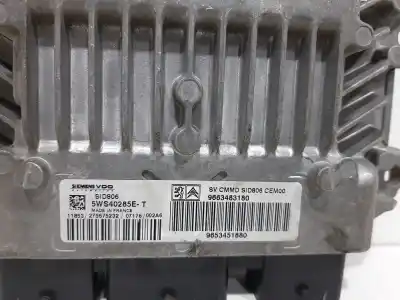 Second-hand car spare part ecu engine control for citroen c2 furio oem iam references 9663483180 9653451880 5ws40285et