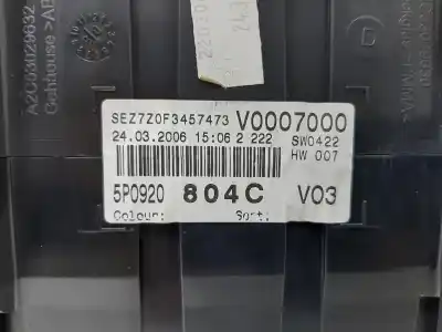 Second-hand car spare part dashboard for seat altea (5p1) reference oem iam references 5p0920802dx  