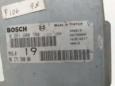 Second-hand car spare part ECU ENGINE CONTROL for PEUGEOT 106 (S1)  OEM IAM references 0261200780  9617150080