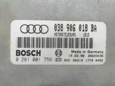 Second-hand car spare part ecu engine control for audi a3 (8l) 1.9 tdi oem iam references 0281001756  038906018ba