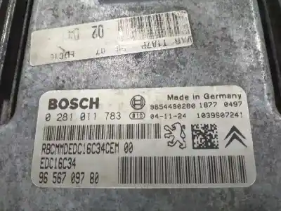 Peça sobressalente para automóvel em segunda mão centralina de motor uce por peugeot 206 4-trg. xt referências oem iam 0281011783  9656709780