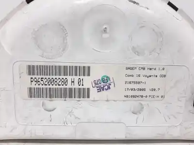 Peça sobressalente para automóvel em segunda mão quadrante por citroen c2 sx referências oem iam p9652008280h  