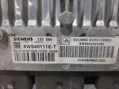 Peça sobressalente para automóvel em segunda mão centralina de motor uce por citroen c2 furio referências oem iam 9648624280  5ws40111e