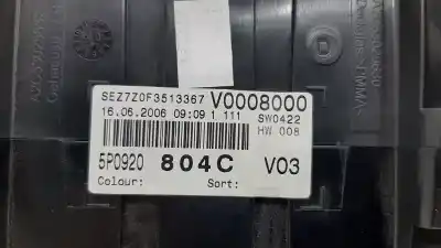 Peça sobressalente para automóvel em segunda mão quadrante por seat altea (5p1) green referências oem iam 5p0920804c  