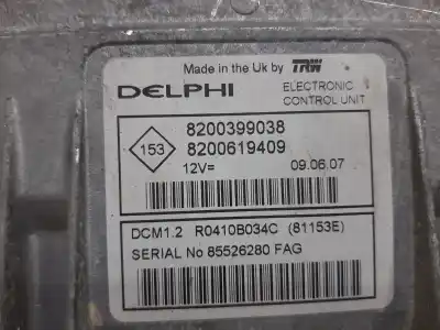 Автозапчастина б/у ебу контролер двигуна для renault modus authentique посилання на oem iam 8200399038  8200619409