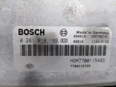Second-hand car spare part ecu engine control for renault scenic rx4 (ja0) 1.9 dci salomon oem iam references 7700115493 7700115725 0281010189