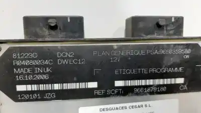 Second-hand car spare part ecu engine control for citroen berlingo 1.9 d multispace oem iam references 9661879180  9650359580