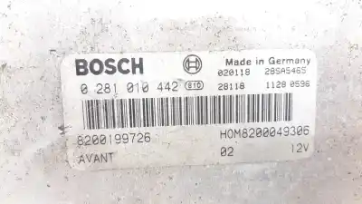 Pièce détachée automobile d'occasion calculateur moteur ecu pour renault scénic i monospace (ja0/1_, fa0_) 1.9 dti (ja1u) références oem iam 0281010442  8200199726