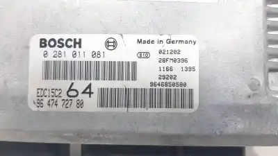 Автозапчастина б/у ебу контролер двигуна для peugeot 307 break / sw (s1) sw посилання на oem iam 0281011081 1940cx 9647472780