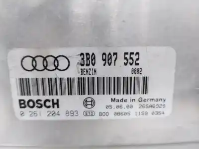 Second-hand car spare part ecu engine control for audi a4 berlina (b5) 2.4 oem iam references 0261204893  3b0907552