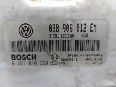 Peça sobressalente para automóvel em segunda mão centralina de motor uce por seat ibiza (6l1) signo referências oem iam 038906012em  0281010690