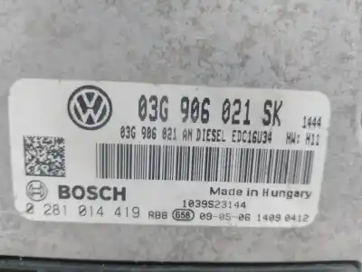 Автозапчасти б/у блок управления двигателем за seat altea xl (5p5) reference ссылки oem iam 03g906021sk 1039s23144 0281014419