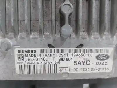 Second-hand car spare part ecu engine control for ford fiesta (cbk) ambiente oem iam references 5ws40140e  5ayc