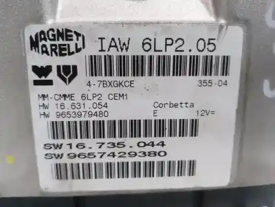 Second-hand car spare part ecu engine control for citroen c4 coupe lx oem iam references iaw6lp205  