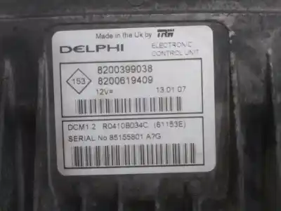 Second-hand car spare part ecu engine control for renault clio iii authentique oem iam references 8200399038  8200619409