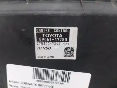 Автозапчастина б/у ебу контролер двигуна для toyota prius (nhw30) plug-in hybrid advance посилання на oem iam 8966147280  2753007394