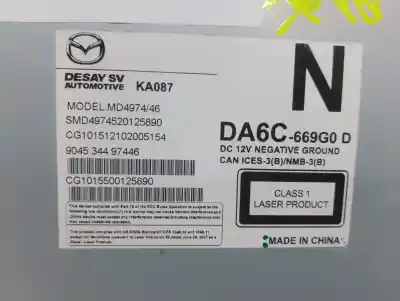 Автозапчастина б/у аудіо система / радіо cd для mazda cx-3 center-line посилання на oem iam da6c669g0  