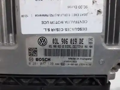Second-hand car spare part ecu engine control for seat exeo berlina (3r2) reference oem iam references 03l906019de  