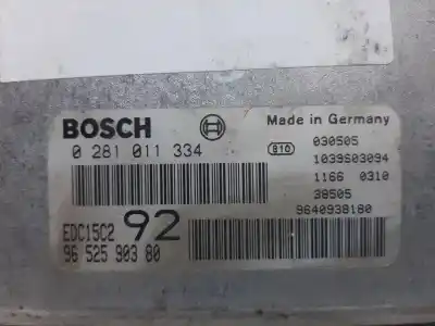 Second-hand car spare part ecu engine control for citroen c8 2.0 hdi x oem iam references 0281011334  
