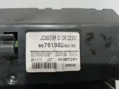 Second-hand car spare part multifunction display for citroen c4 lim. business oem iam references 9676198280  