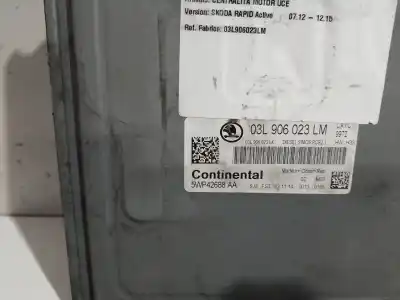 Second-hand car spare part ecu engine control for skoda rapid active oem iam references 03l906023lm 5wp42688aa 