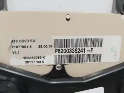 Pezzo di ricambio per auto di seconda mano pannello degli strumenti per renault kangoo (f/kc0) confort expression riferimenti oem iam p8200336241f   Pezzo di ricambio per auto di seconda mano pannello degli strumenti per renault kangoo (f/kc0) confort expression riferimenti oem iam p8200336241f