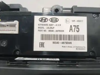 Second-hand car spare part heating / air conditioning control panel for kia optima concept oem iam references 97250d4812wk 96540a8750wk 