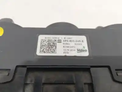 Second-hand car spare part heating / air conditioning control panel for seat ibiza (6j5) style tech oem iam references 6p0820045e  