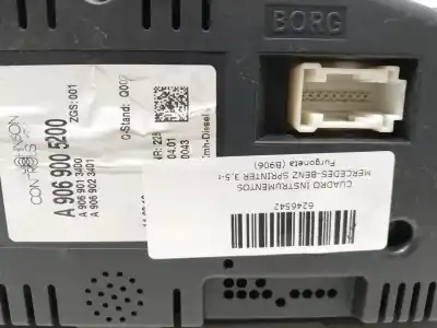 Gebrauchtes Autoersatzteil instrumententafel zum mercedes sprinter 3,5-t furgoneta (b906) 310 cdi (906.631 906.633 906.635 906.637) oem-iam-referenzen a9069005200  