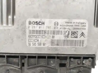 Peça sobressalente para automóvel em segunda mão centralina de motor uce por citroen c2 furio referências oem iam 9658556880  
