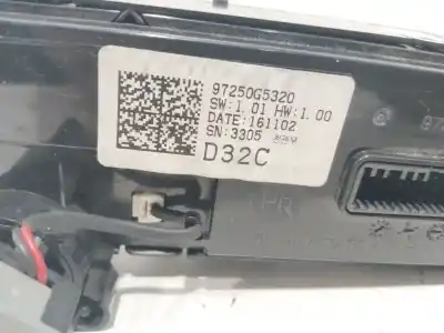 Peça sobressalente para automóvel em segunda mão comando de sofagem (chauffage / ar condicionado)  por kia niro business referências oem iam 97250g5320  