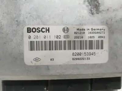 Second-hand car spare part ecu engine control for renault scenic rx4 (ja0) 1.9 dci salomon oem iam references 0281011102  8200153945