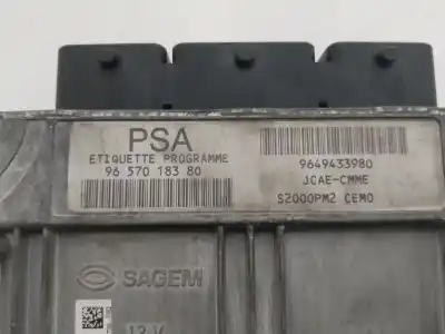 Peça sobressalente para automóvel em segunda mão centralina de motor uce por citroen c2 vtr referências oem iam 9657018380  