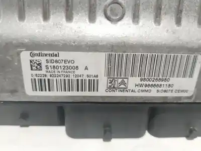 Автозапчастина б/у ебу контролер двигуна для citroen c4 picasso millenium посилання на oem iam 9800268980  