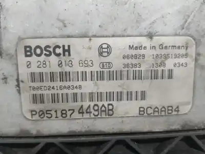 Second-hand car spare part ecu engine control for dodge caliber s oem iam references 5187449ac 0281013693 