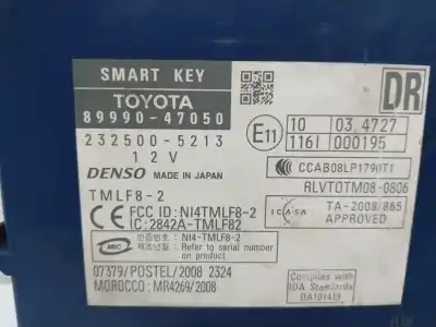 Pezzo di ricambio per auto di seconda mano modulo elettronico per toyota prius (_w3_) 1.8 hybrid (zvw3_) riferimenti oem iam 8999047050 2325005213 