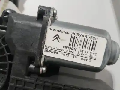Second-hand car spare part passenger side right window regulator for citroen c4 picasso i monospace (ud_) 1.6 hdi oem iam references 9682495580  