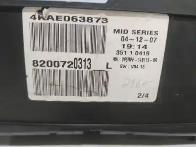 Peça sobressalente para automóvel em segunda mão quadrante por renault megane ii (bm0/1_, cm0/1_) 1.5 dci (bm1f, cm1f) referências oem iam 8200720313l  